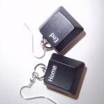 Recycled Keyboard Key Earri..